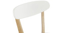 Chaise blanche scandinave Lady