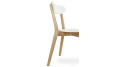 Chaise blanche scandinave Lady