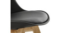 Chaise scandinave noire Selia