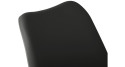 Chaise scandinave noire Selia