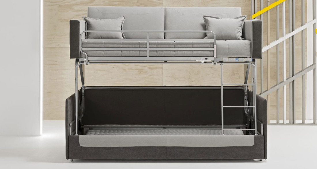 Canapé lit superposé Bibione : le convertible innovant de Dienne