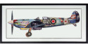 Tableau Avion de chasse 130 x 65 cm