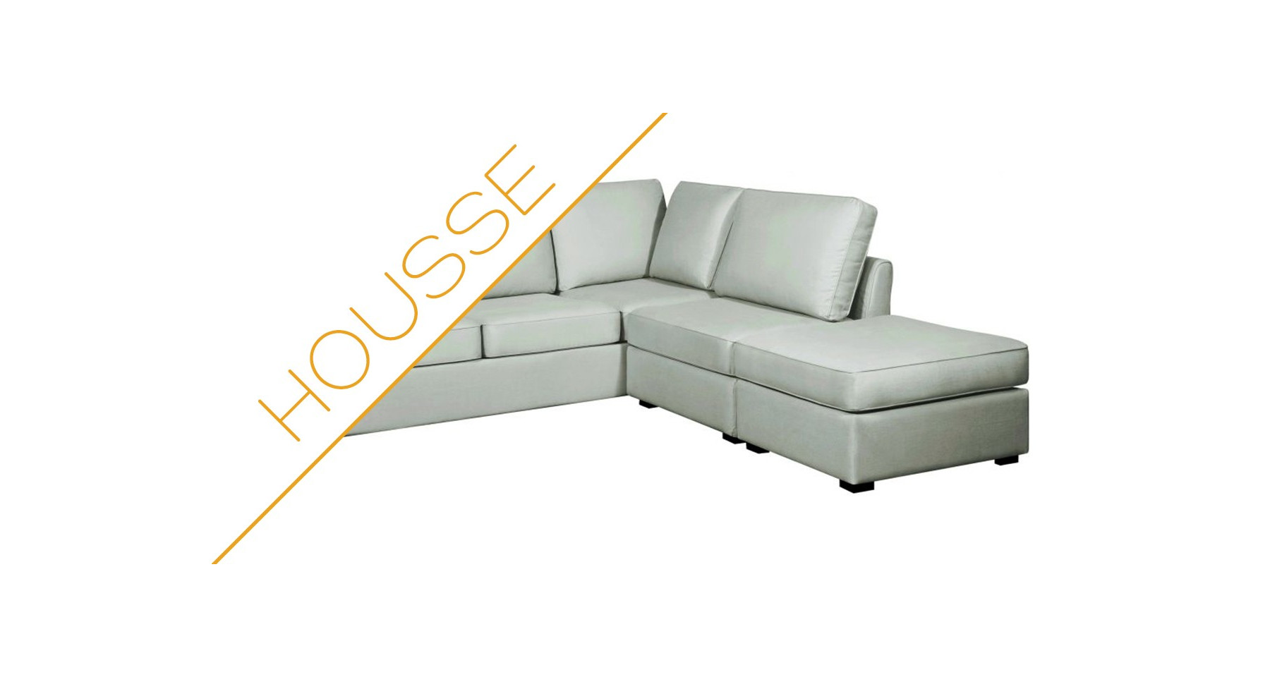 Housse canapé d'angle, housse supplémentaire pour sofa d'angle