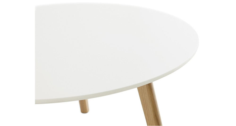 Table basse ronde diamètre 90 cm scandinave Paloma