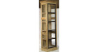 Vitrine industrielle bois et verre Corona