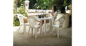 Lot 40 chaises jardin empilables blanches Cancun