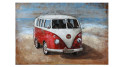 Tableau peinture de Combi VW 120 x 80 cm