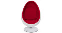 Fauteuil œuf blanc et rouge Raphael