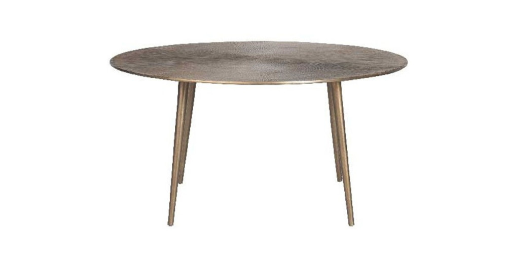 Table basse ronde diamètre 82 cm bronze Soleil