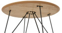 Table basse ronde en bois naturel Tigrou