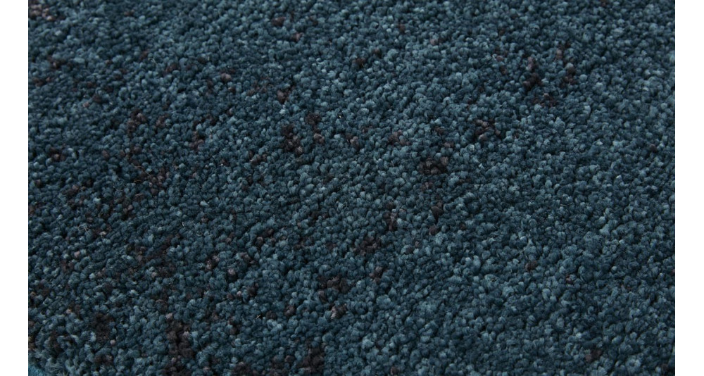 Tapis 160 x 230 cm couleur bleu paon Azul