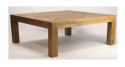 Table carrée 130 x 130 cm en bois Meadview