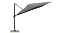 Parasol déporté gris 2,5 x 2,5 m Orense