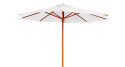 Parasol bois rond diamètre 350 cm écru Fuerteventura
