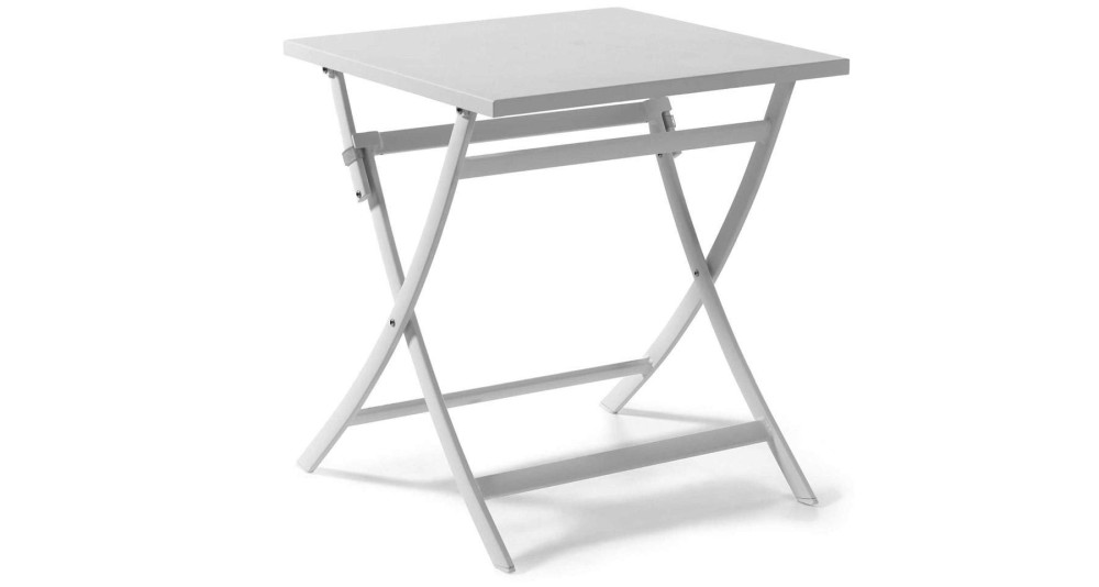 Table carrée pliante 70 x 70 en aluminium pour C.H.R Grasse