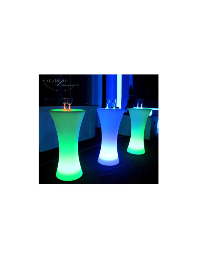 Table de bar évasée lumineuse à LED Manhattan