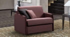 Fauteuil lit 1 place avec matelas épais Donatella