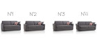 Fauteuil lit 1 place avec matelas épais Donatella