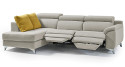 Canapé d&#039;angle à assises fixes ou relax électrique Cramberries