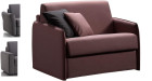 Fauteuil lit 1 place avec matelas épais Donatella