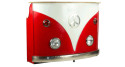 Comptoir de bar vintage rouge style combi VW