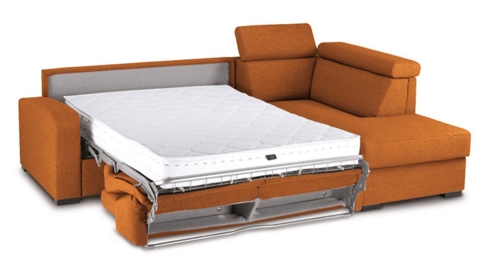 Canapé d'angle confortable avec convertible lit quotidien Anita