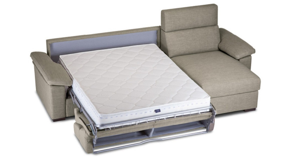 Canapé d'angle cosy avec système convertible Rapido Alba