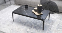 Table basse en céramique marbre noir Corinthe