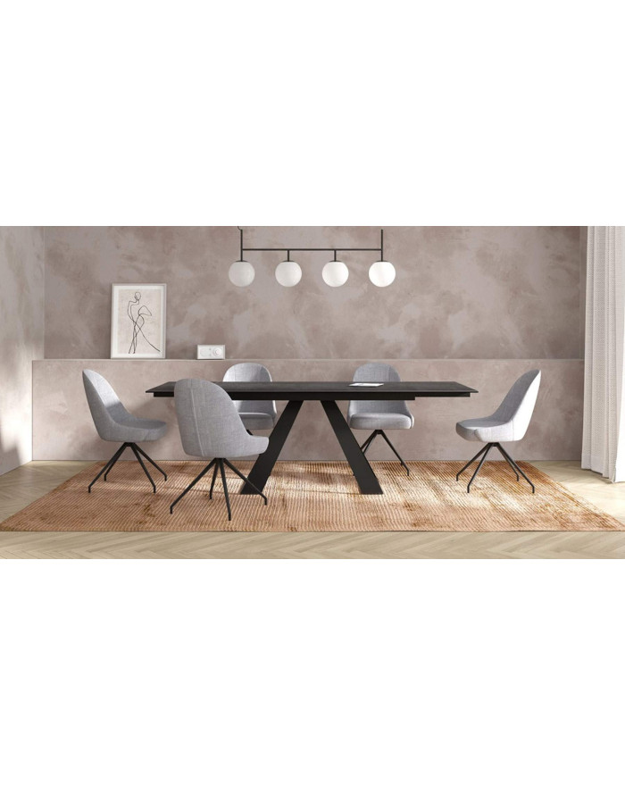 Table extensible 150/230 x 100 cm en céramique Illusion