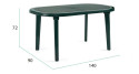 Lot 26 tables jardin longueur 140 cm Belmiro