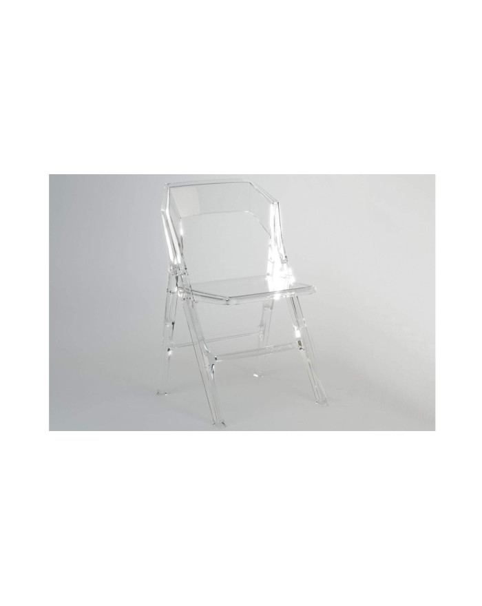 Lot 2 chaises pliantes en polycarbonate Ornella - 2 coloris