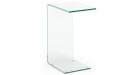 Bout de canapé minimaliste en verre Lylou - 3 coloris