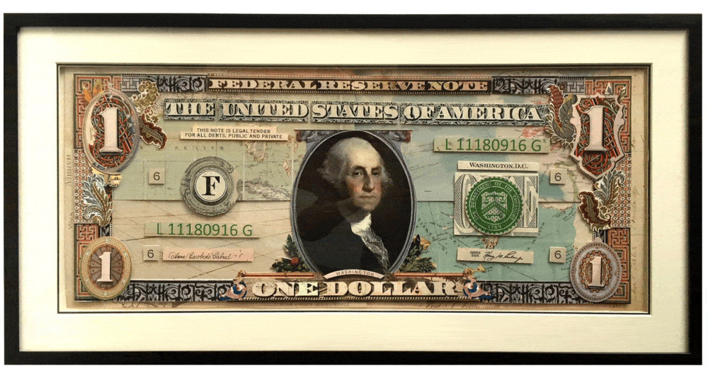Tableau Billet d'1 dollar américain