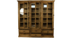 Grande bibliothèque en bois recyclé