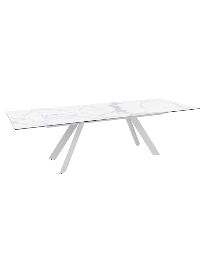 Table aluminium et céramique extensible Cinabre