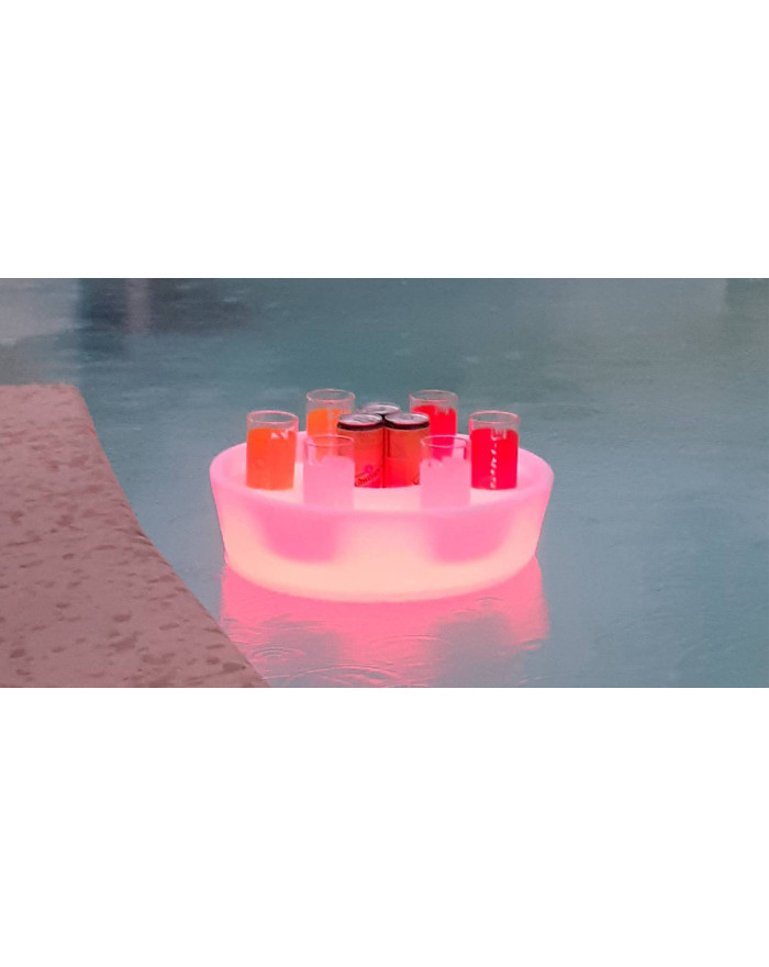 Bar flottant lumineux piscine