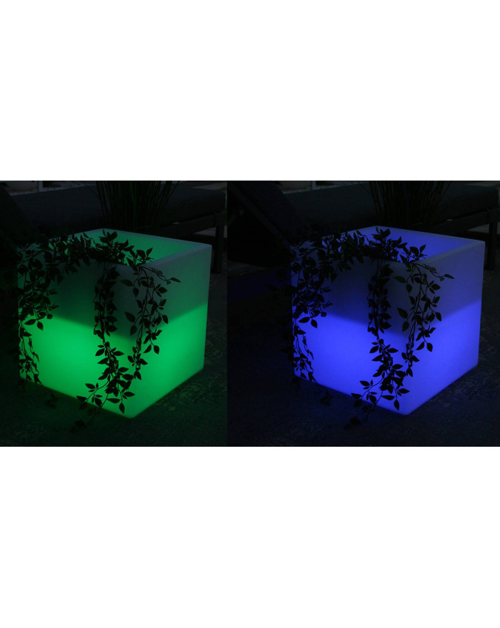 Cube de rangement modulable lumineux à LED