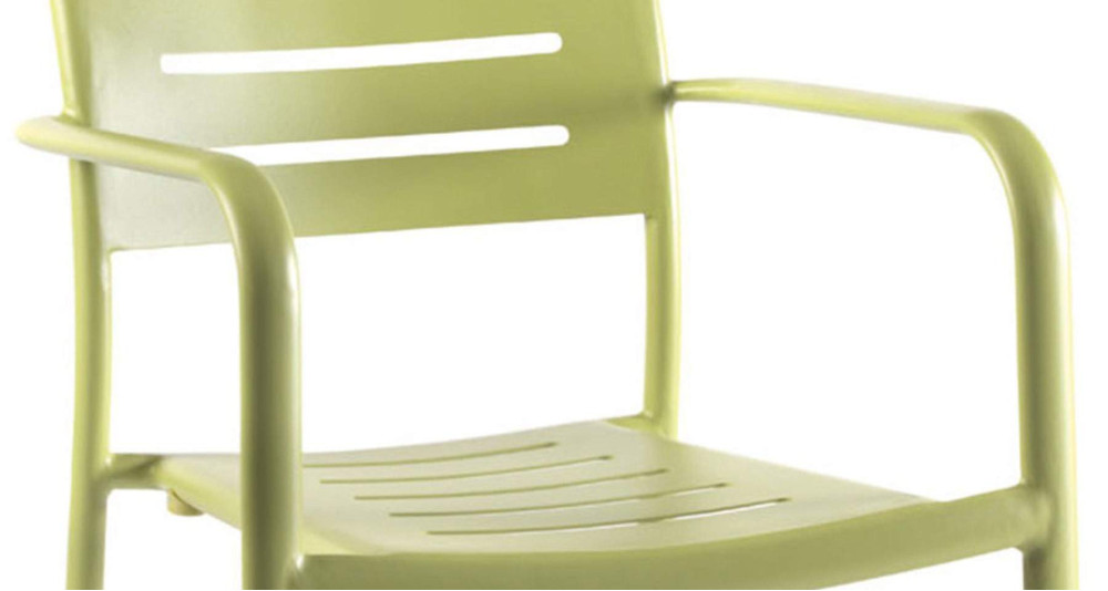 79cm 53 Lot de 4 chaises de Jardin empilables en Aluminium Chaise arrière empilable 57 8 chaises 
