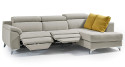 Canapé d&#039;angle à assises fixes ou relax électrique Cramberries