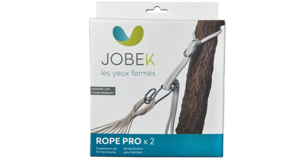 Kit de fixation de hamac sur arbre Rope Pro avec crochets et cordage