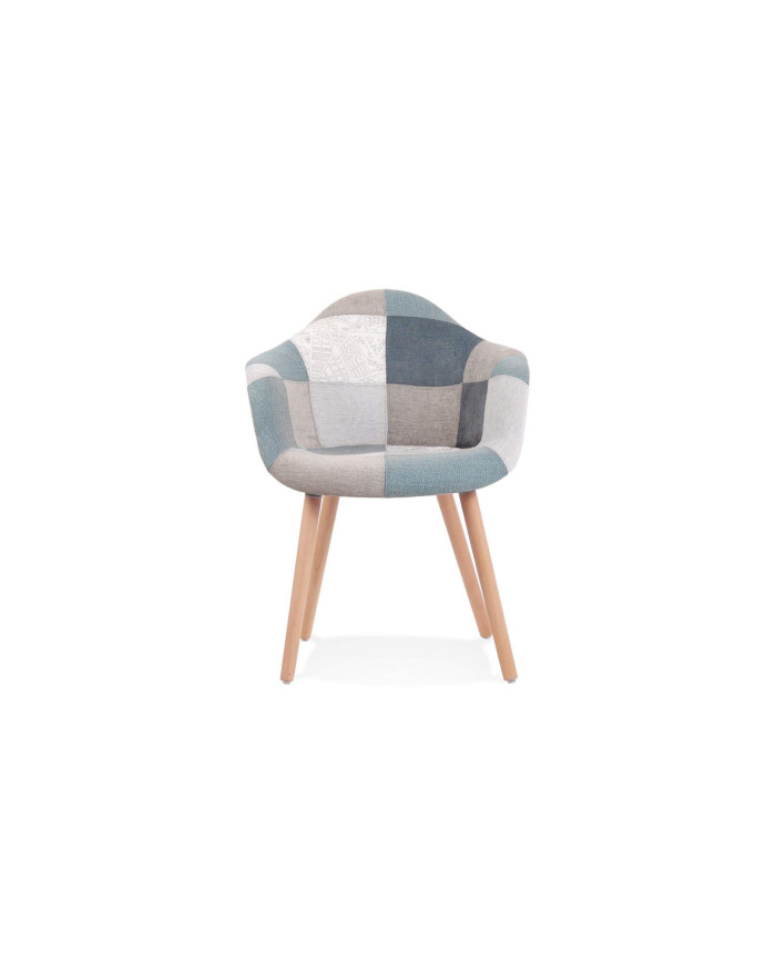 Chaise scandinave patchwork Rosemarie