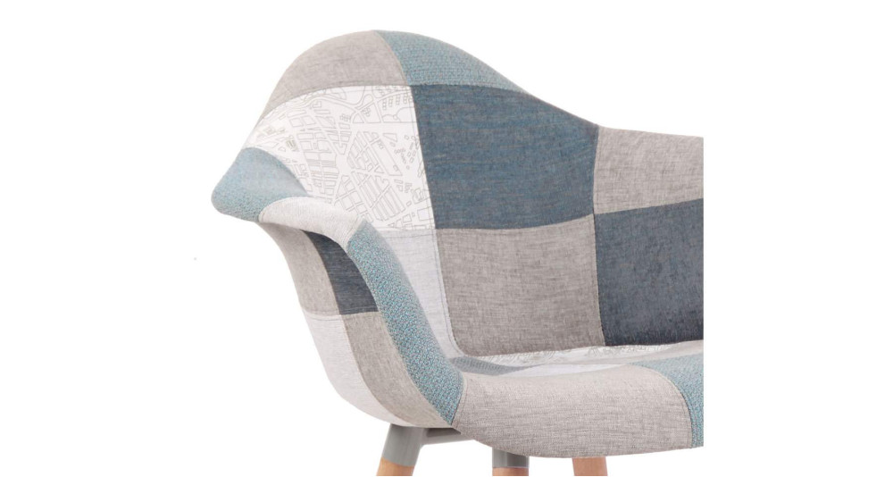 Chaise scandinave patchwork Rosemarie