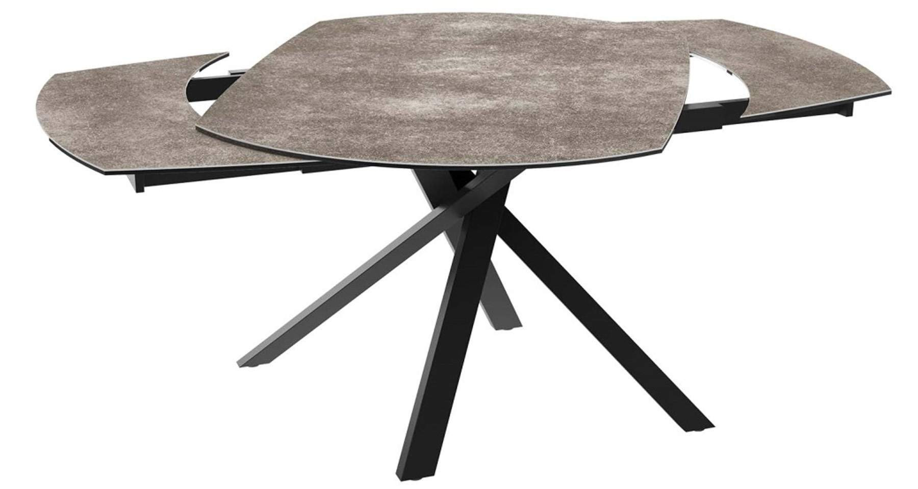 Table céramique extensible contemporaine pied central Gizeh