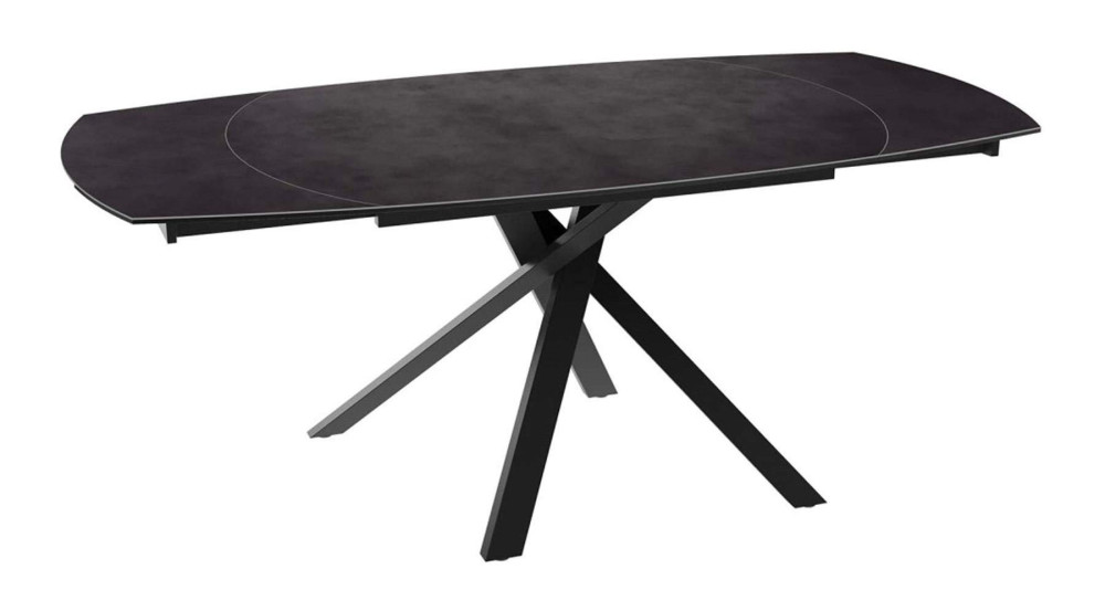 Table céramique extensible contemporaine pied central Gizeh