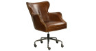 Fauteuil bureau cuir vintage Safford
