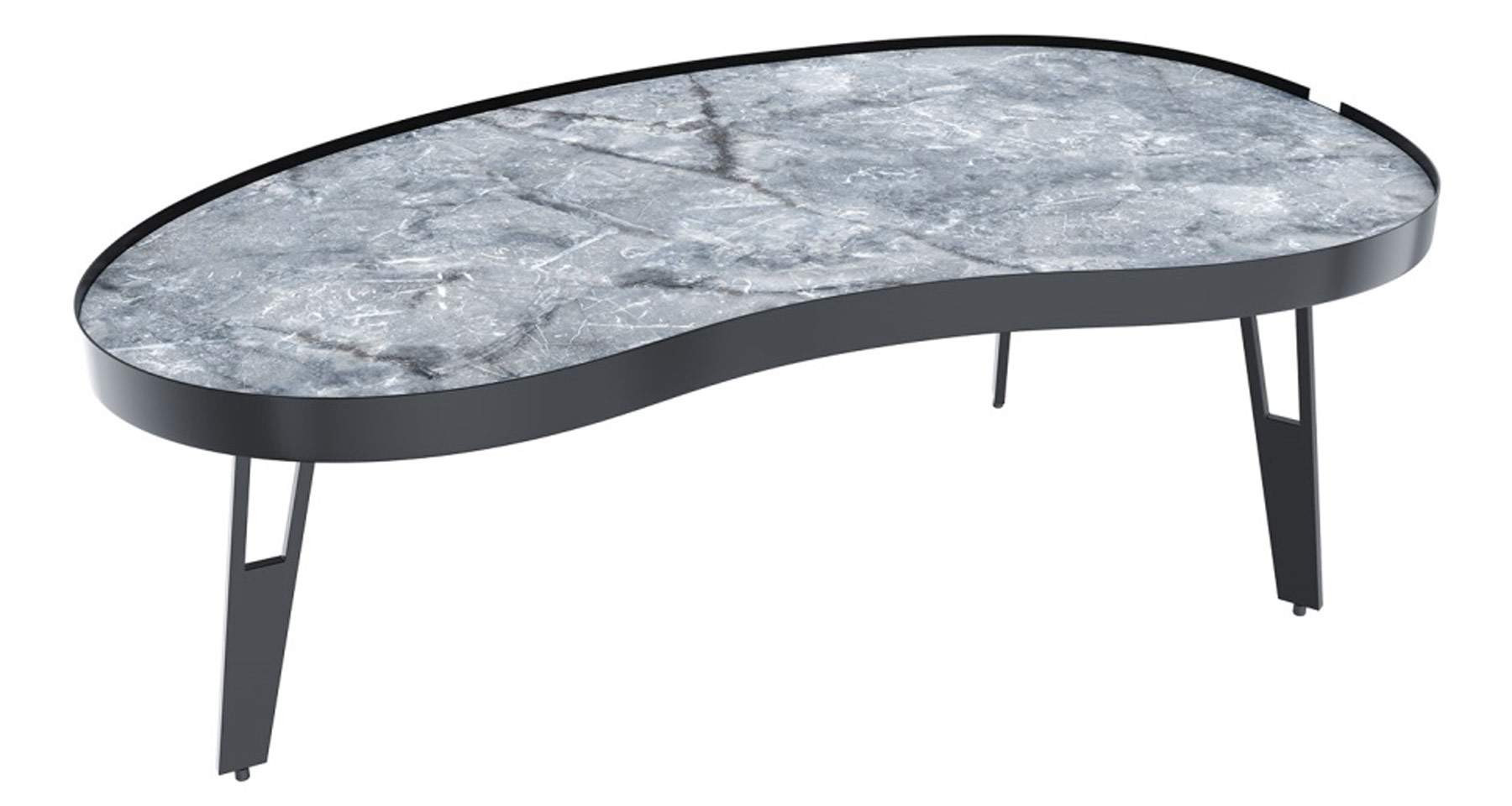 Table basse céramique aspect marbre design Brianza