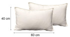 Lot 2 coussins Home Spirit personnalisables