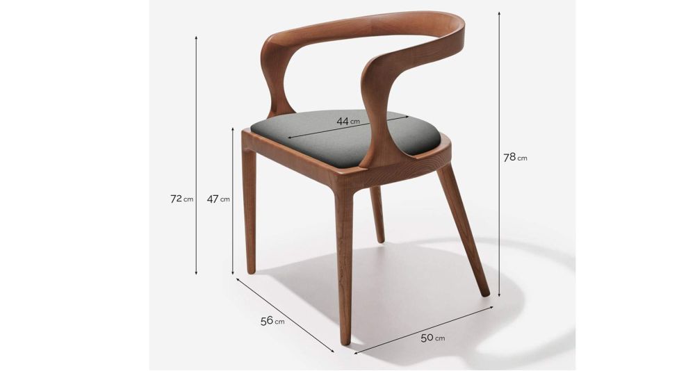 Chaise bois design Bazk