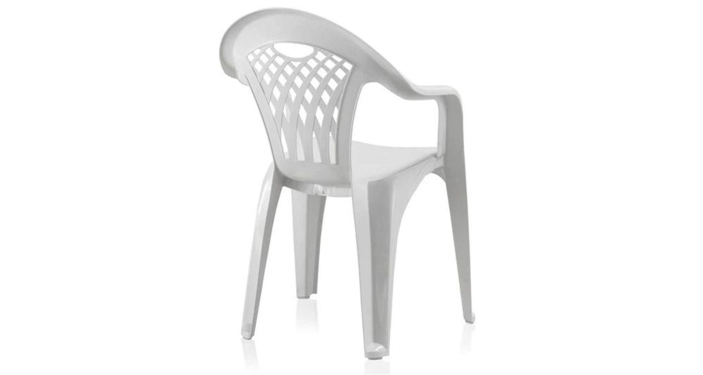 Lot 40 chaises empilables blanches pour collectivités Cancùn