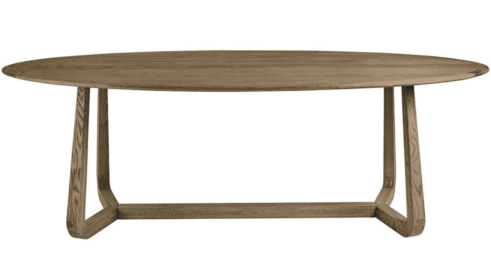 Table Maxine en chêne ovale 230 cm